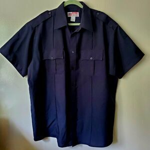 National Patrol Black 2XL Duty Shirt Police Security Fire EMS Military Navy